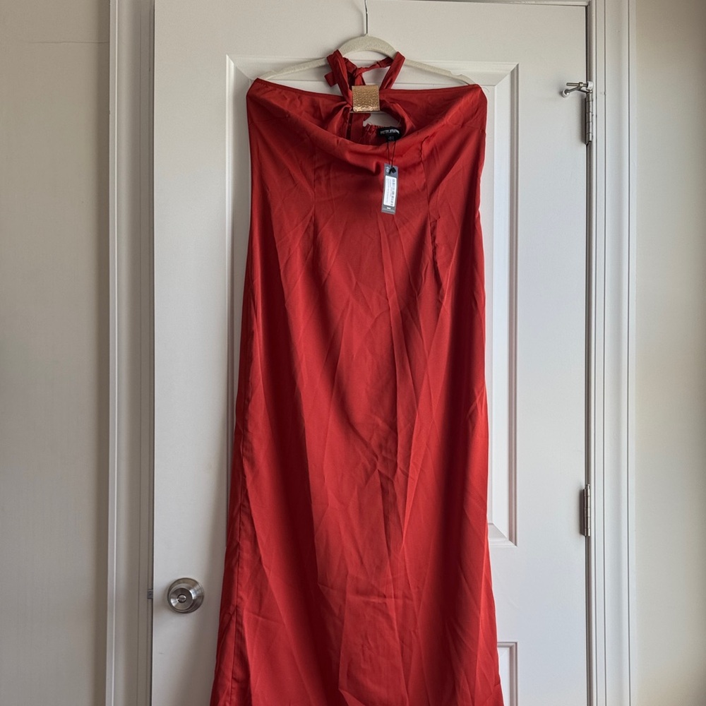 PrettyLittleThing Red Maxi Dress
